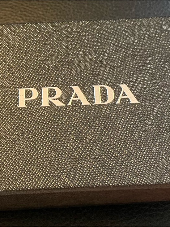 Prada Glossy Black Rectangular Sunglasses